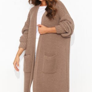 Sweter Kardigan Model NU_S99 Cappuccino - Numinou