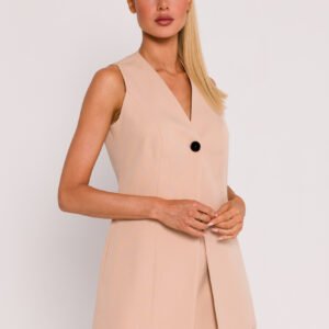 Kamizelka Model MOE776 Beige - Moe