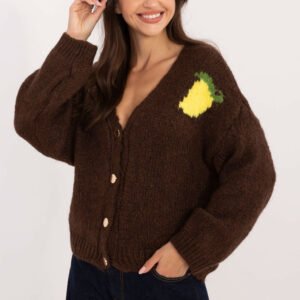 Sweter Damski Model MI-SW-2108.92 Brown - Italy Moda