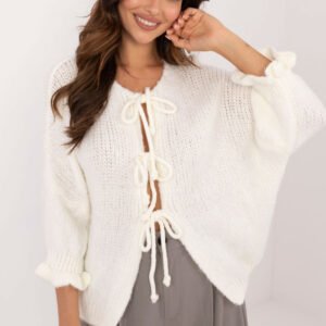 Sweter Damski Model MI-SW-2911.91 Ecru - Italy Moda