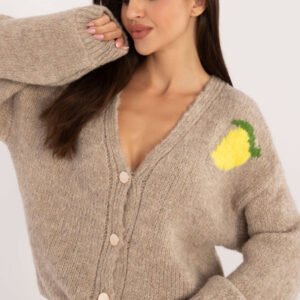 Sweter Damski Model MI-SW-2108.92 Beige - Italy Moda