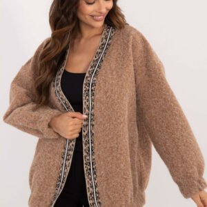 Sweter Kardigan Model DHJ-NA-A8500.11P Camel - Italy Moda