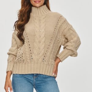 Sweter Damski Model S156 Beige - Makadamia