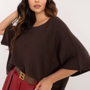 Sweter Damski Model IT-SW-0811.82P Dark Brown - Italy Moda