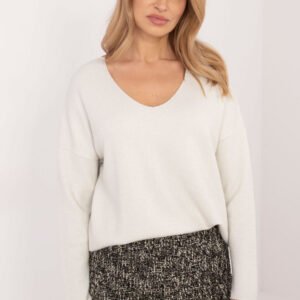 Sweter Damski Model DHJ-BZ-19238.26 Ecru - Italy Moda