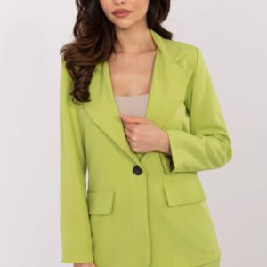 Marynarka Model DHJ-MA-18736.12 Limonka - Italy Moda