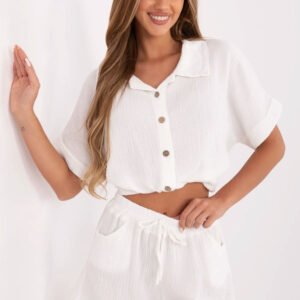 Szorty Damskie Model MO-SN-9717.95 White - Italy Moda