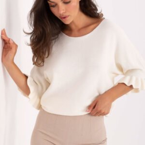 Sweter Damski Model IT-SW-99244.65 Ecru - Italy Moda