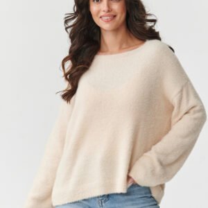 Sweter Damski Model S171 Light Beige - Makadamia