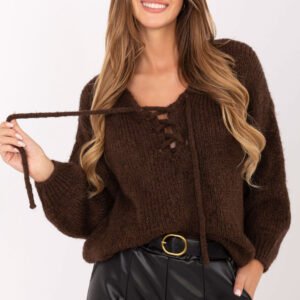 Sweter Damski Model MI-SW-0919.18 Brown - Italy Moda