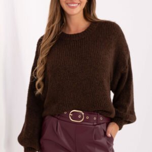Sweter Damski Model MI-SW-1909.21 Dark Brown - Italy Moda