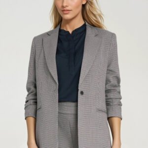 Marynarka z zakładkami na rękawach Z86 Pepitko - Nife