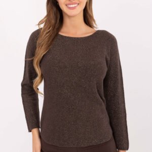 Sweter Damski Model IT-SW-0110.84 Dark Brown - Rue Paris