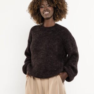 Sweter Damski Model A757 Czekolada - awama