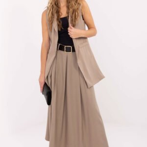 Kamizelka Model IT-KZ-FL5069.84 Beige - Rue Paris