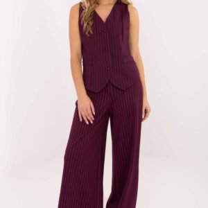 Kamizelka Model IT-KZ-FL7519.57 Bordo - Rue Paris