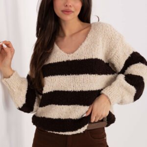 Sweter Damski Model MI-SW-WK3031.22 Beige - Italy Moda