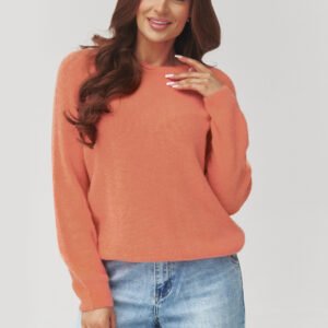 Sweter Damski Model C40 Coral - Makadamia