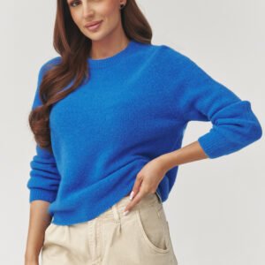 Sweter Damski Model C40 Blue Jeans - Makadamia