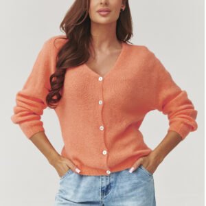 Sweter Damski Model C38 Orange - Makadamia