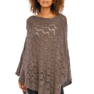 Sweter Poncho model 30012 Mocca - PeeKaBoo