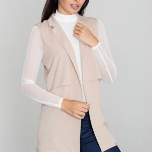 Kamizelka Damska Model M560 Beige - Figl