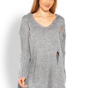 Sweter Damski Model 30055 Grey - PeeKaBoo