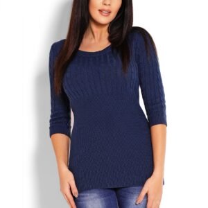 Sweter Damski Model 70008 Petrol Navy - PeeKaBoo