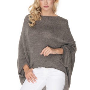 Sweter Ponczo Model 30068 Tabak - PeeKaBoo