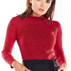 Sweter Damski Model A315 Bordo - awama
