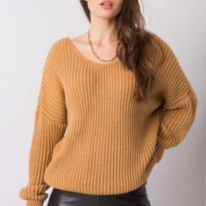 Sweter Damski Model TW-SW-BI-19710.11 Camel - Och Bella