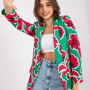 Marynarka Model DHJ-MA-15621-2.25X Green/Pink - Italy Moda