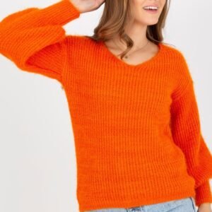 Sweter Damski Model TW-SW-BI-9029.84 Orange - Och Bella