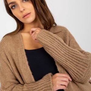 Sweter Kardigan Model TW-SW-BI-M2201.87 Dark Beige - Och Bella