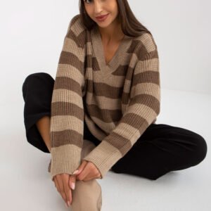 Sweter Damski Model LC-SW-8030.29P Dark Beige - Rue Paris