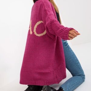 Sweter Kardigan Model TW-SW-BI-M2201.87 Fuksja - Och Bella