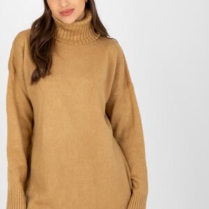 Sweter Damski Model LC-SW-0331.89P Camel - Rue Paris