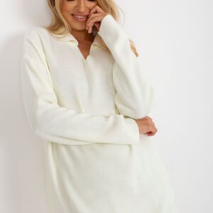 Sweter Damski Model LC-SW-2261.00P Ecru - Rue Paris