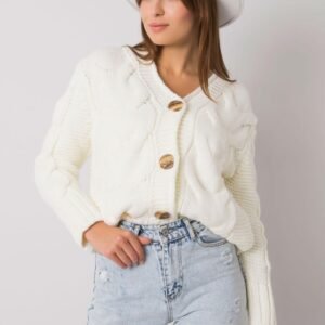 Sweter Damski Model LC-SW-A1.28X Ecru - Rue Paris