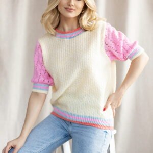 Sweter Damski Model 30093 Light Yellow - PeeKaBoo