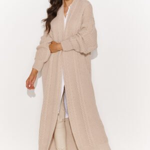 Sweter Kardigan Model NU_S91 Nude - Numinou
