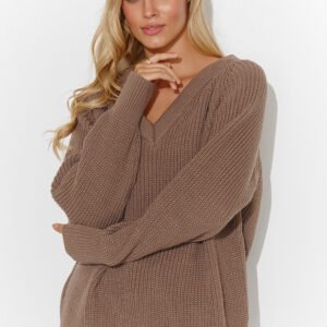 Sweter Damski Model S140 Cappuccino - Makadamia