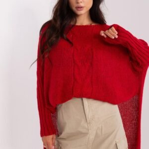 Sweter Damski Model TW-SW-BI-559.45 Dark Red - Och Bella