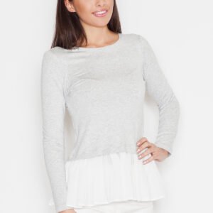 Bluzka Model K269 Light Grey - Katrus