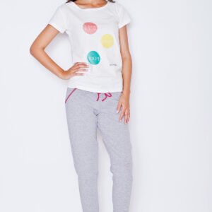 Spodnie Damskie Model K277 Grey/Pink - Katrus