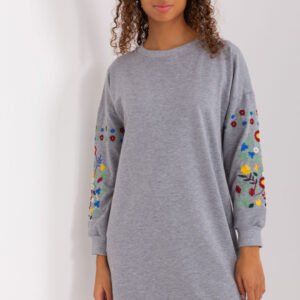 Sukienka Model RV-SK-8979.94P Grey - Rue Paris