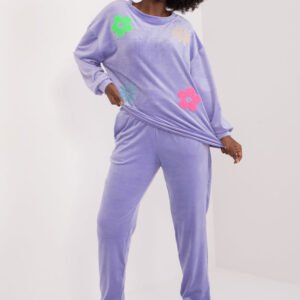 Spodnie Komplet Model DHJ-KMPL-8655.05 Light Violet - Italy Moda