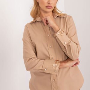 Koszula Damska Model LK-KS-509574.71 Dark Beige - Lakerta