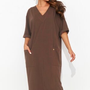 Sukienka Model NU473 Czekolada - Numinou