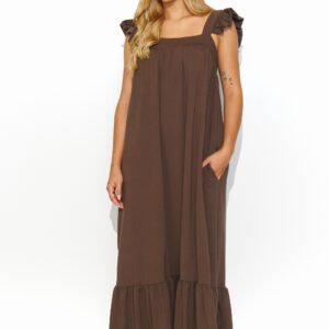 Sukienka Model M817 Czekolada - Makadamia